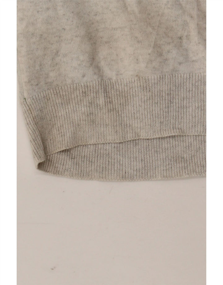 Marks & Spencer Polo para hombre de algodón a rayas grises grandes
