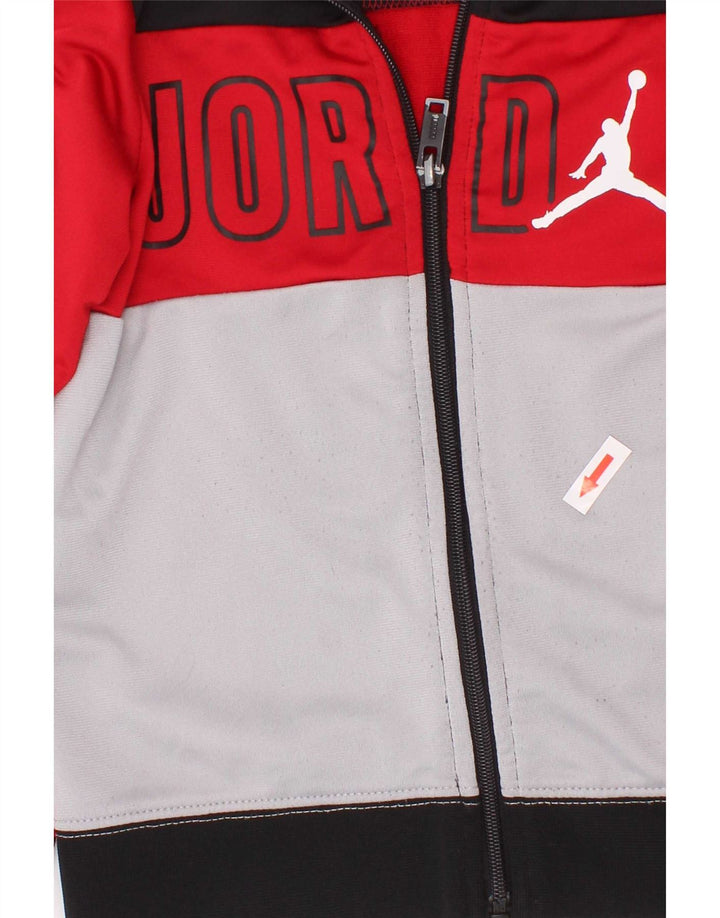 Jordan - Chaqueta de chándal con gráfico para niños (5-6 años), color rojo mediano