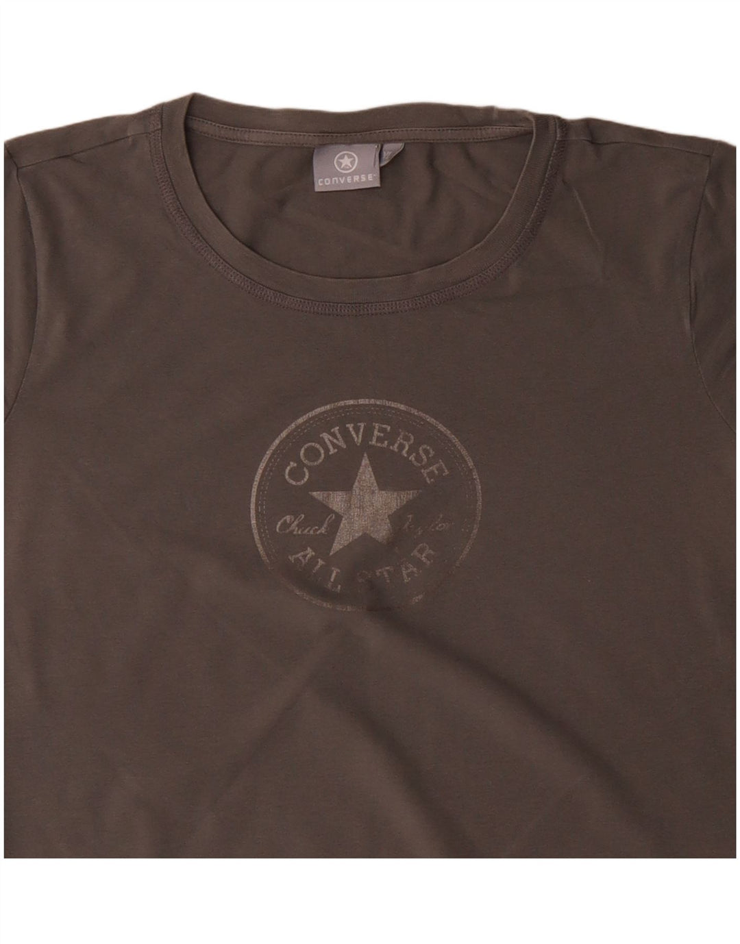 CONVERSE Camiseta gráfica para mujer Top UK 18 XL Algodón gris