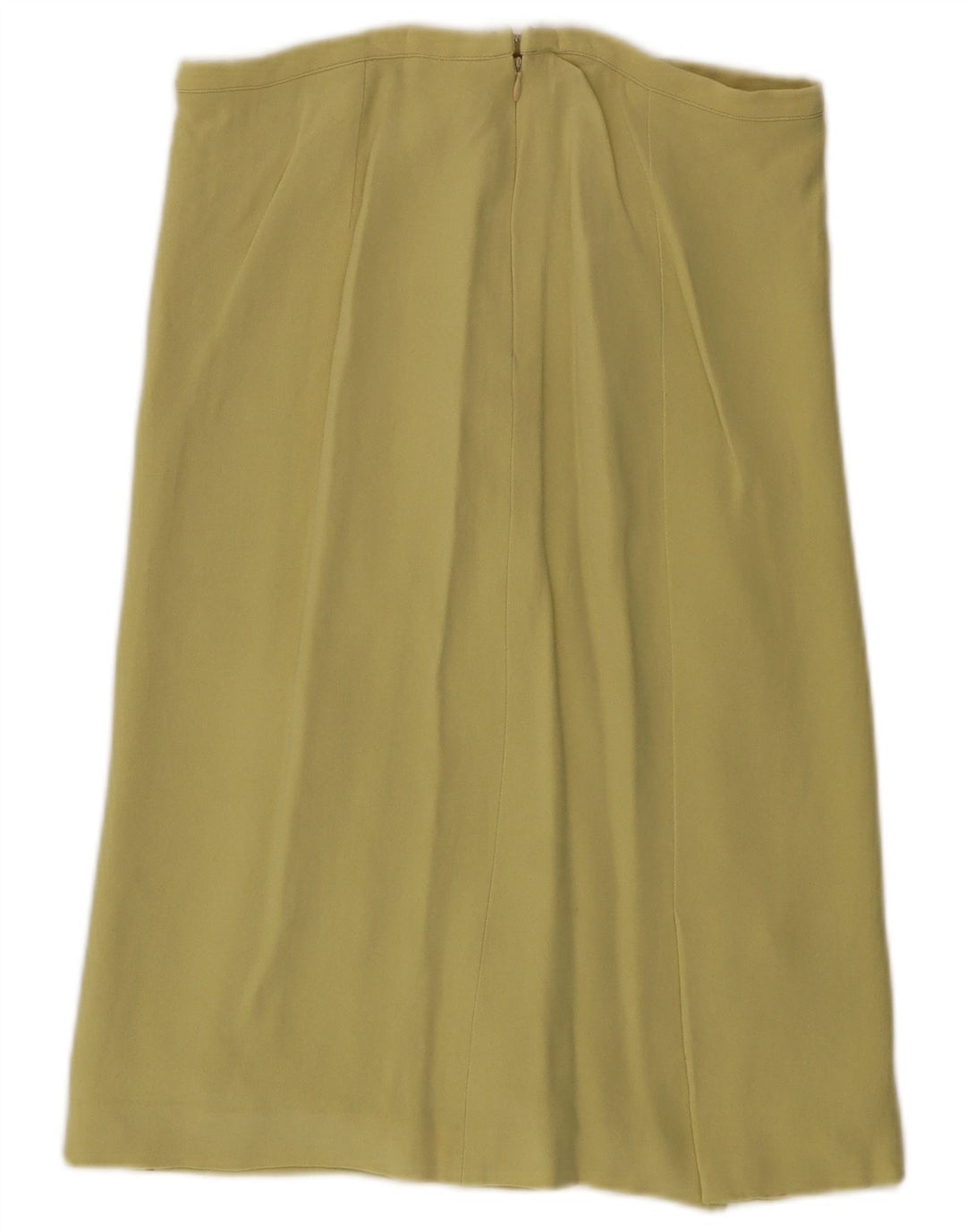 VALENTINO Falda recta para mujer UK 44 Mediana W30 Amarillo