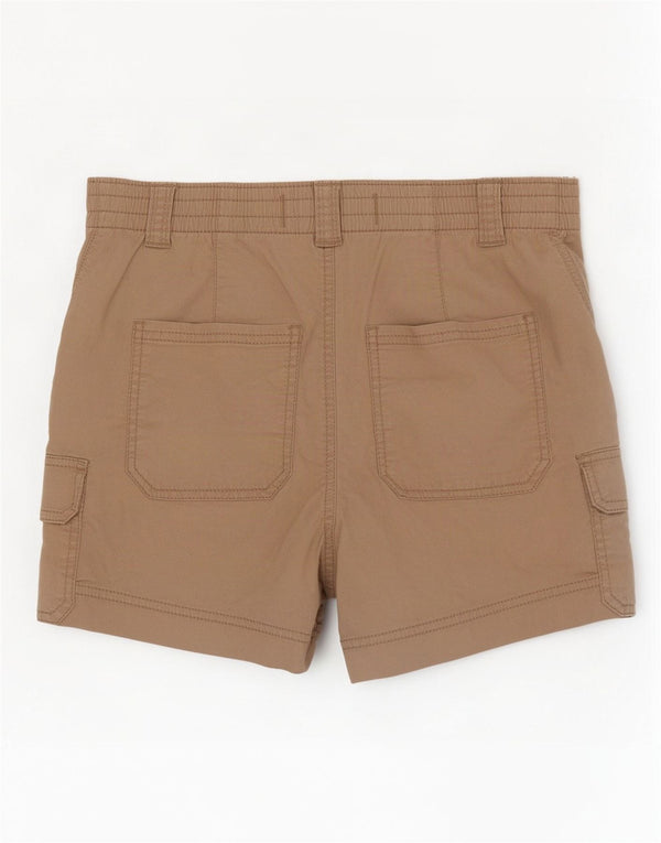 Hollister Mujer Mom High Rise Cargo Shorts Medium W30 Algodón Beige