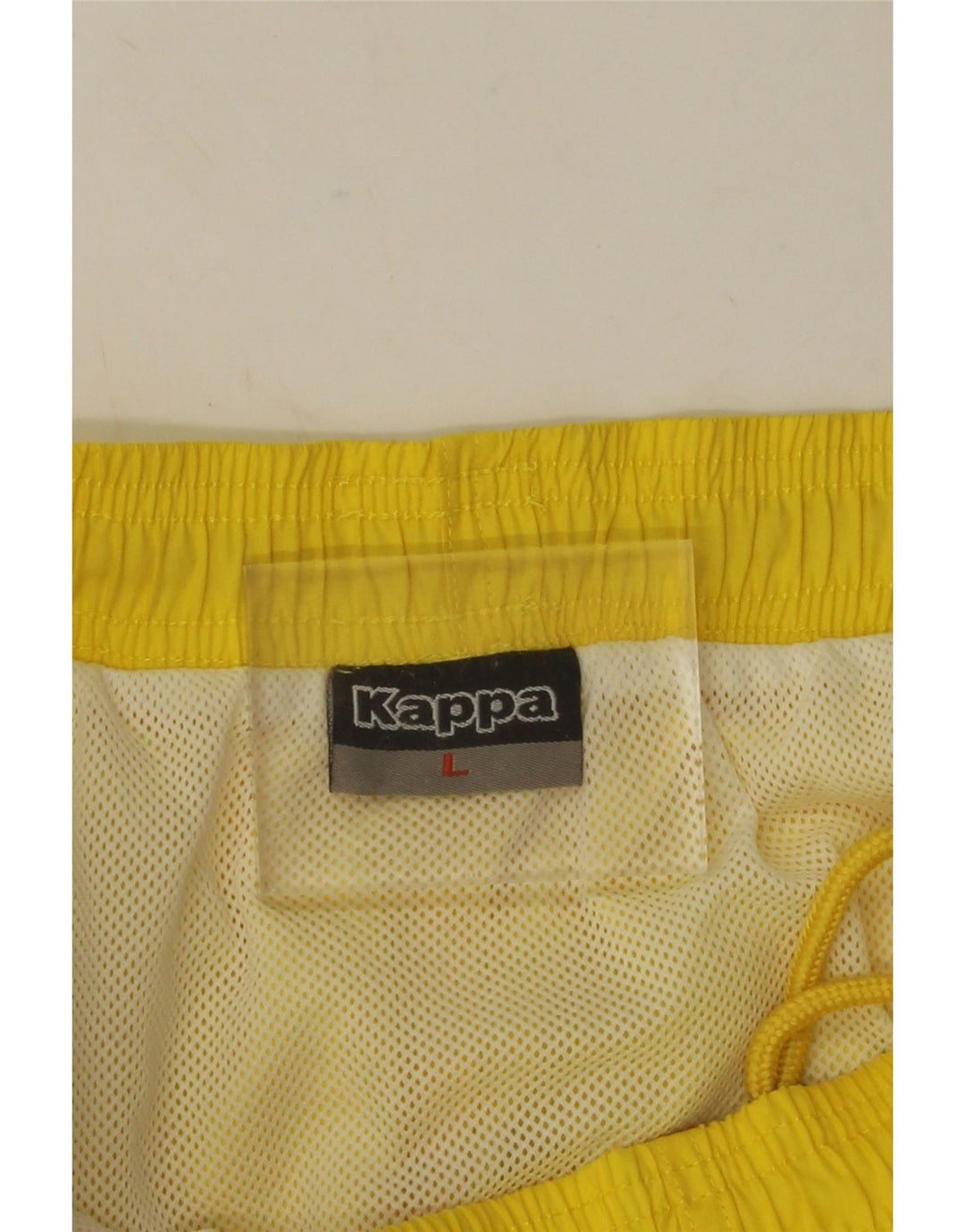 KAPPA Bañador con estampado gráfico para hombre, color amarillo grande, color block