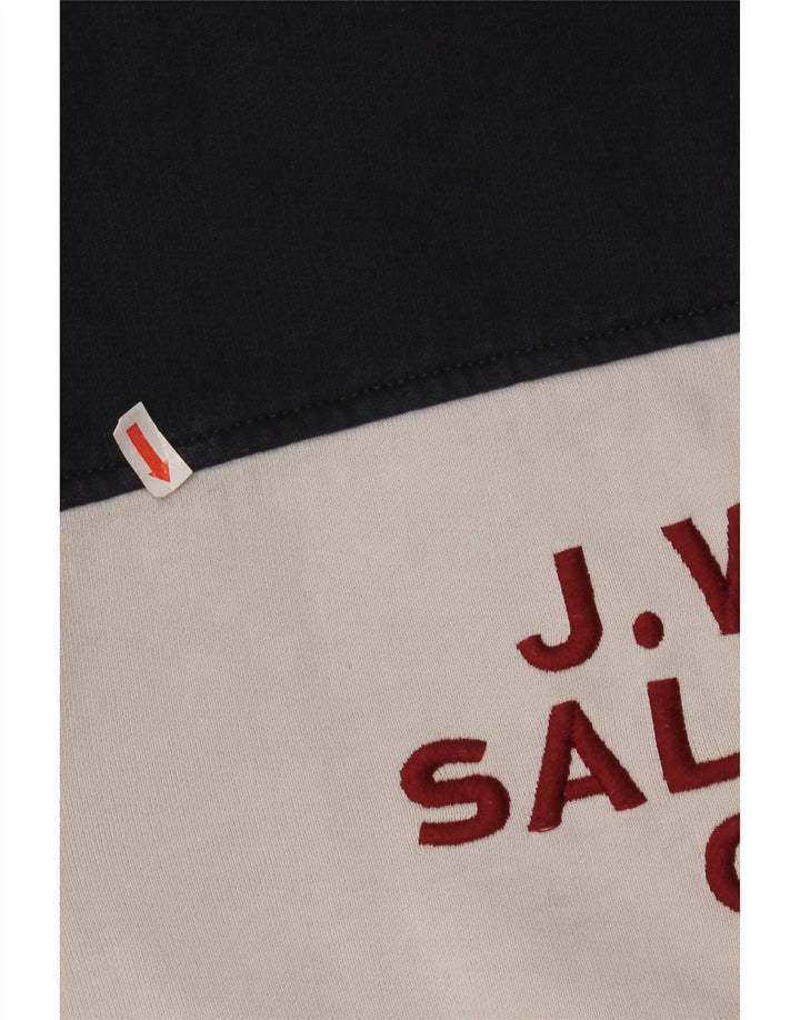 Jack Wills Hombre Salcombe Sudadera Jumper Large Multicolor Colorblock