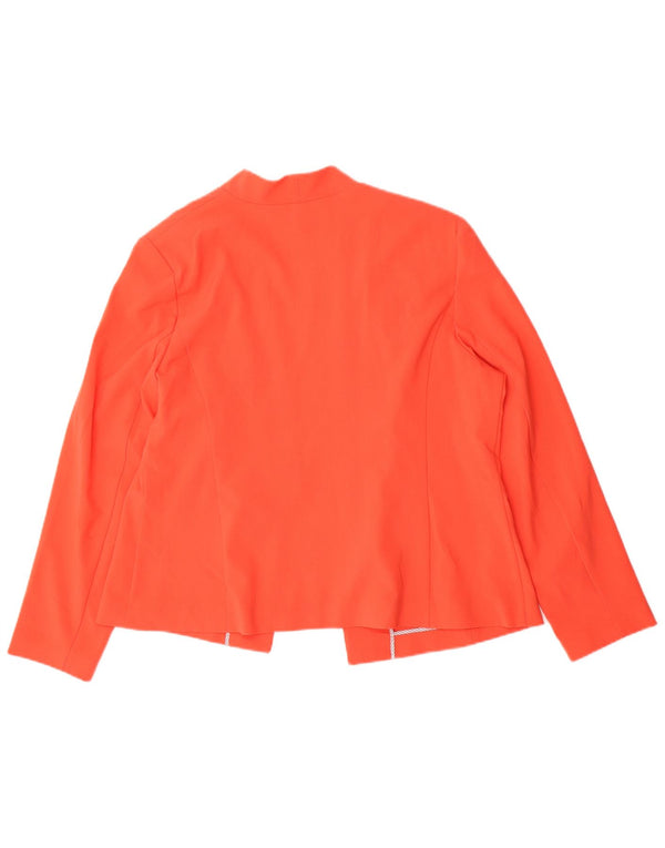 Marks & Spencer Chaqueta tipo blazer abierta para mujer UK 40 XL Poliéster naranja
