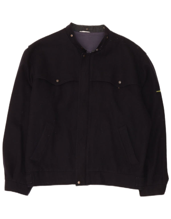 Navigare Chaqueta utilitaria para hombre UK 42 XL Lana azul marino