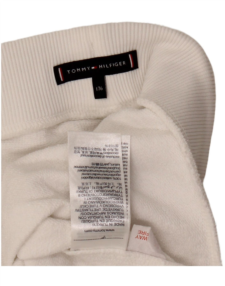 TOMMY HILFIGER Shorts deportivos gráficos para niña 15-16 años Algodón blanco