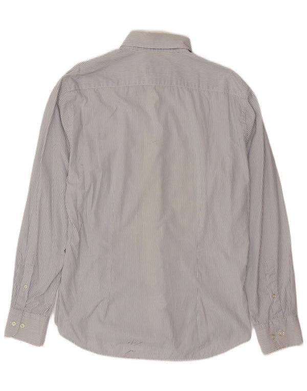 FRED PERRY Camisa slim fit para hombre XL Azul a rayas