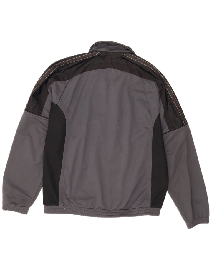 Asics Hombre Chándal Top Jacket XL Gris Colorblock Poliéster Deportes