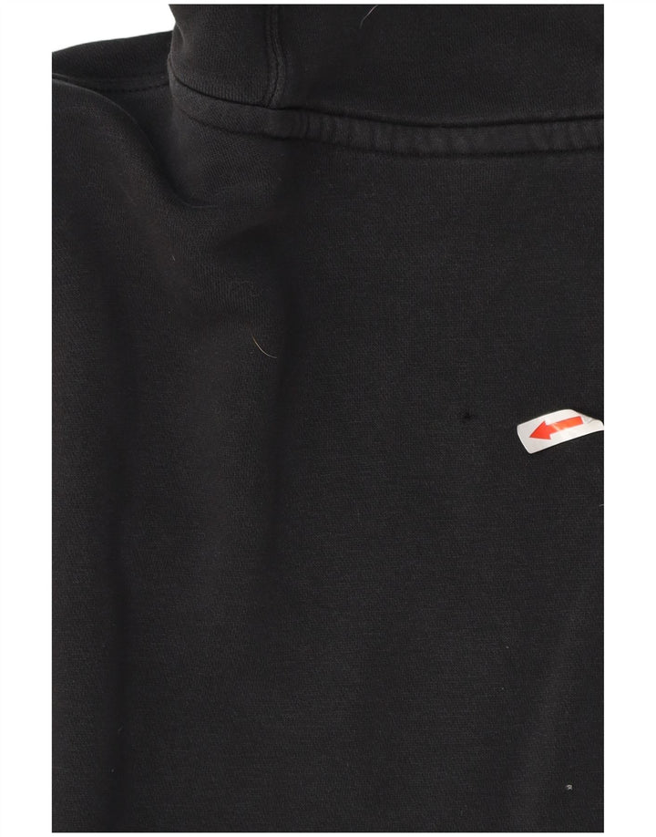 Nike Jersey con capucha alto para hombre, talla mediana, algodón negro