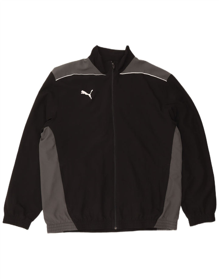 Puma - Chaqueta de chándal para hombre, talla 2XL, color negro, poliéster