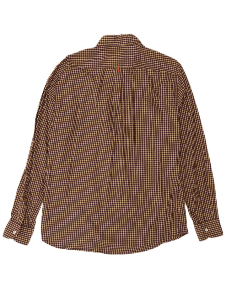 Camisa Harmont & Blaine Hombre XL Algodón Vichy Marrón