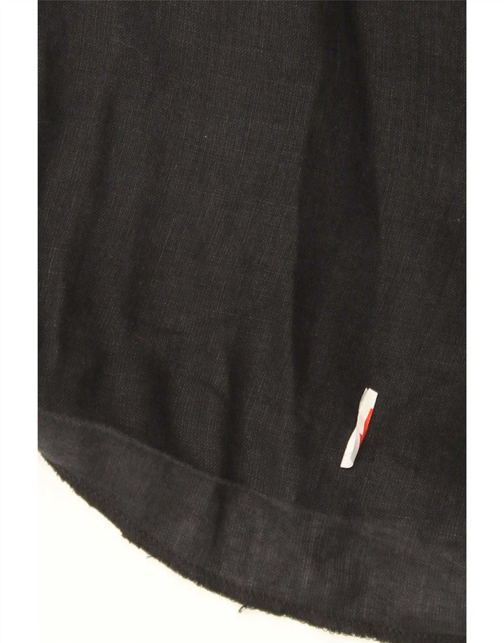 Zara Mujer Pantalones Cortos Chinos De Cintura Alta Mediano W28 Negro