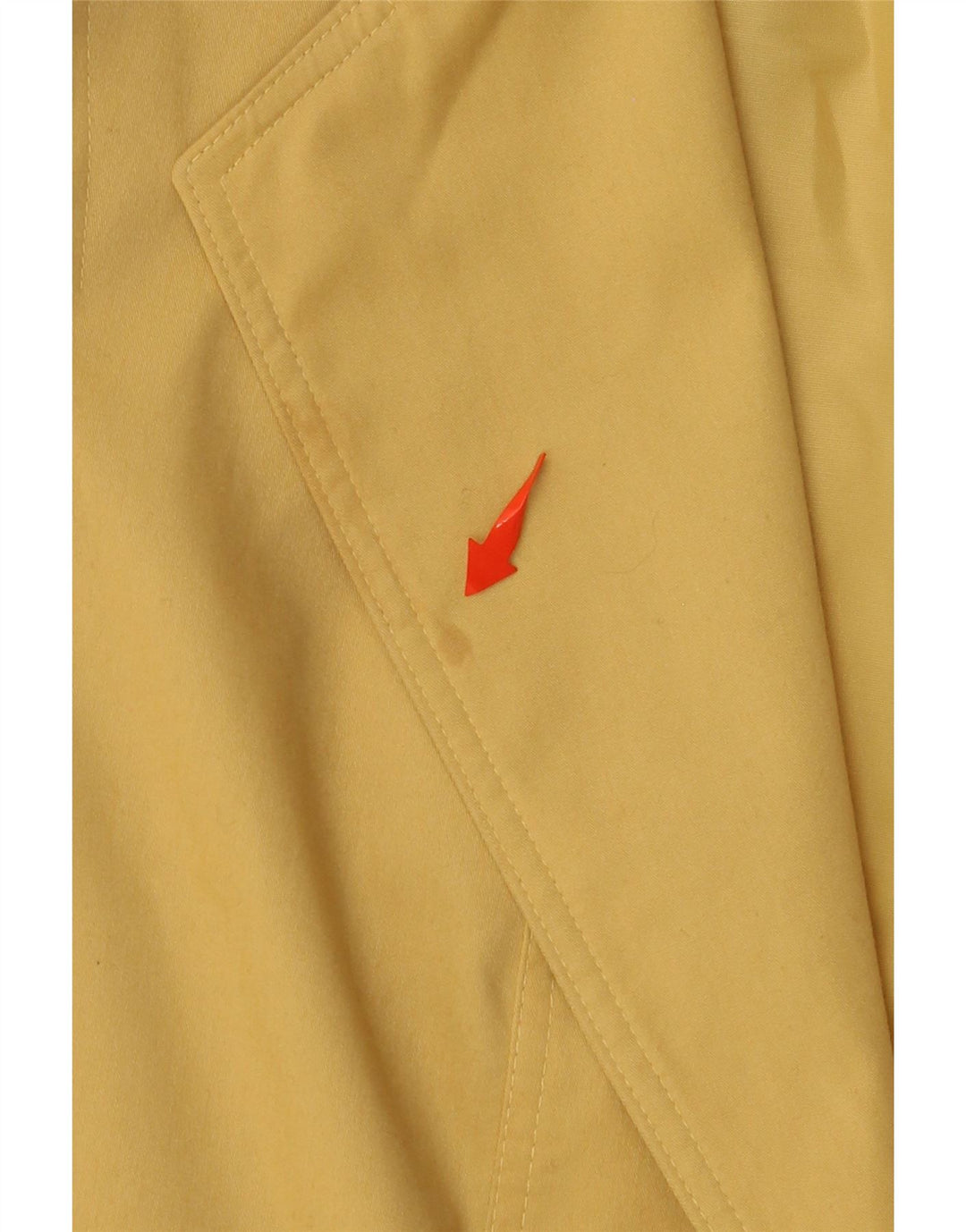 Hucke Chaqueta tipo blazer corta con 3 botones para mujer EU 42 Grande Algodón amarillo