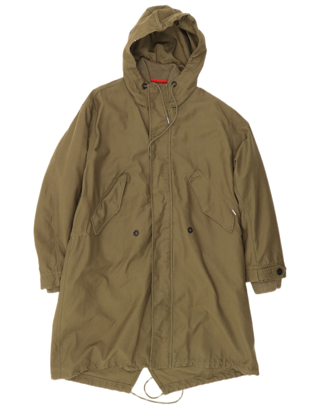 Diesel Chaqueta Parka con Capucha para Hombre UK 38 Medium Khaki