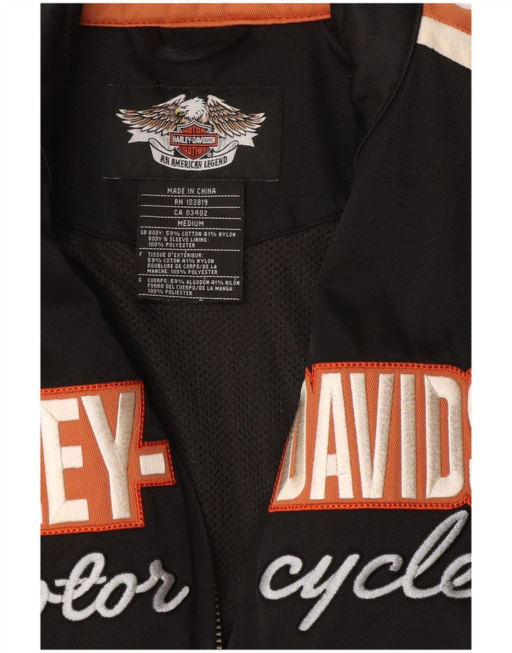 Harley Davidson - Chaqueta de chándal para mujer, talla 40, tamaño mediano, color negro