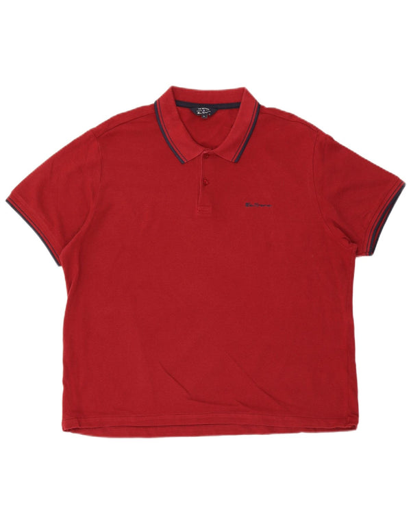 Ben Sherman Polo Hombre XL Algodón Burdeos