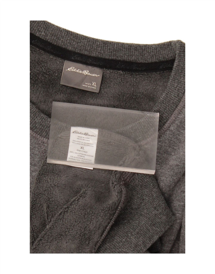 EDDIE BAUER Womens Sweatshirt Jumper UK 18 XL Grey Cotton Vintage Eddie Bauer and Second-Hand Eddie Bauer from Messina Hembry 
