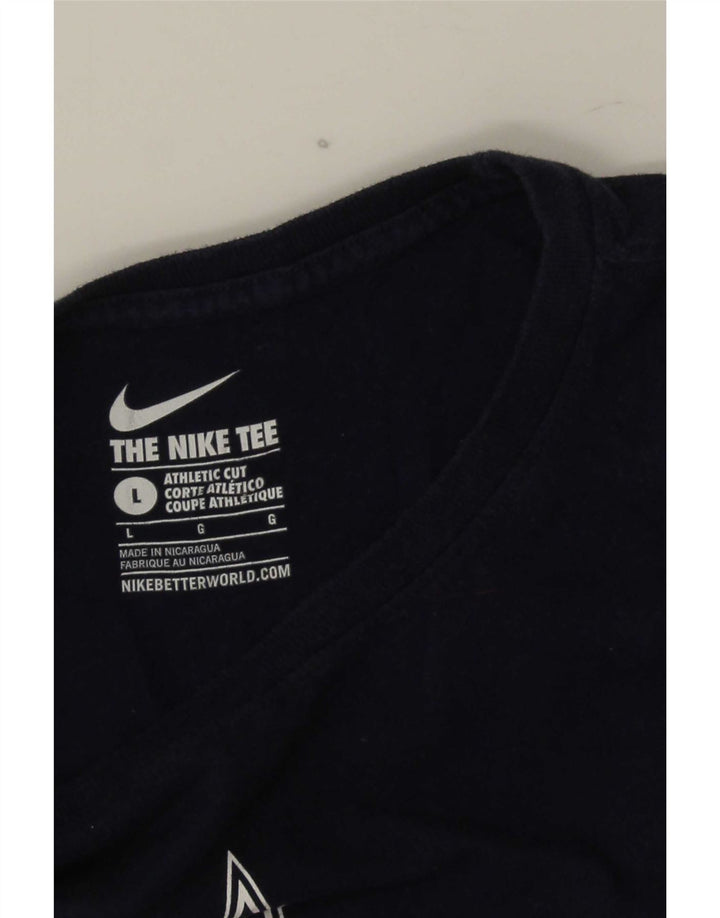Nike - Camiseta gráfica para hombre, talla grande, azul marino