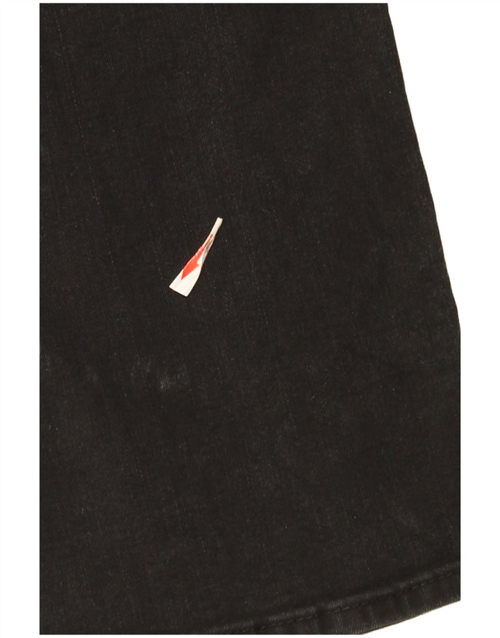 Levi's Mujer 314 Shaping Straight Jeans W29 L30 Algodón Negro