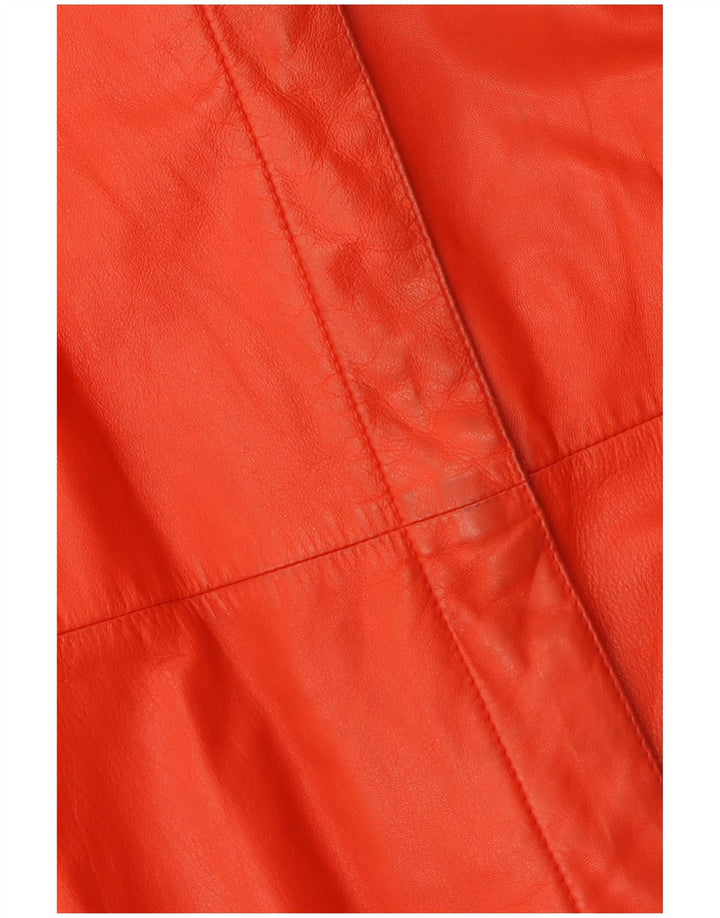 Igi & Igi Abrigo De Cuero Mujer IT 42 Medio Rojo