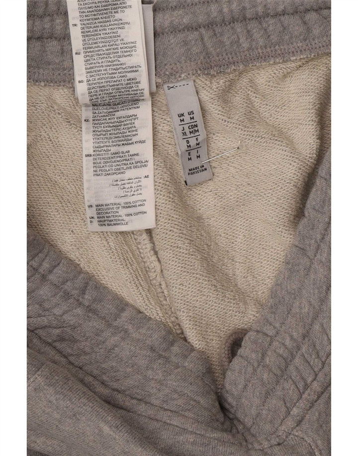 Pantalones cortos deportivos Adidas para hombre de algodón gris medio