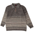 Kappa Hombre Polo Neck Jumper Sweater XL Gris Lana A Rayas