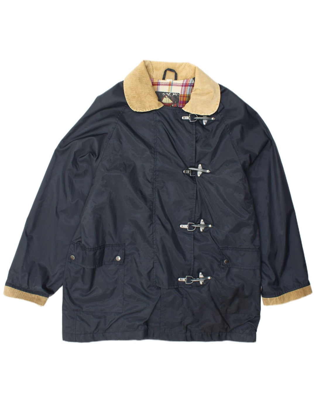 AMERICA Trajes de yate para mujer Chaqueta de lona UK 40 XL Poliamida azul marino