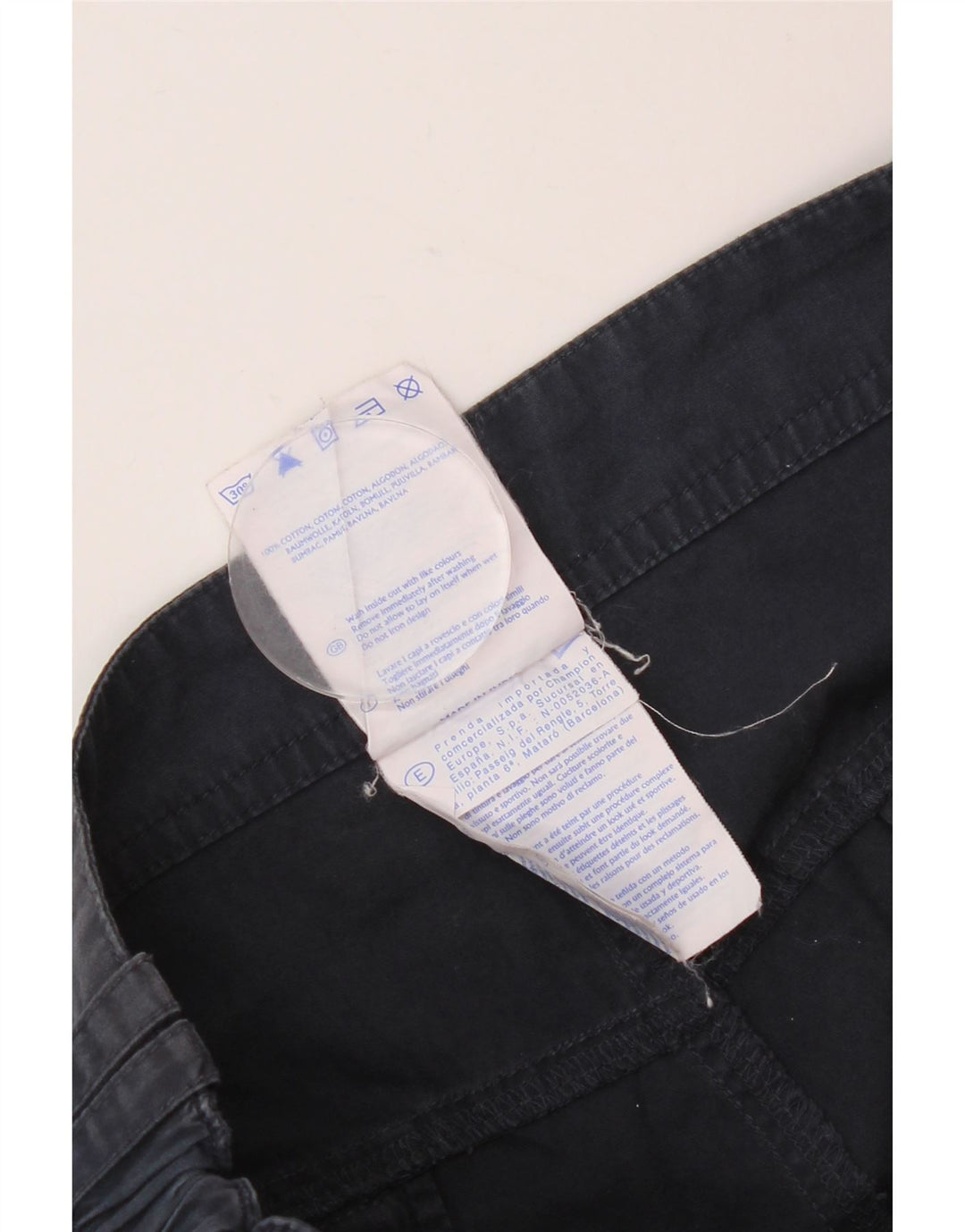 CHAMPION Pantalones cortos cargo de ajuste regular para hombre pequeño W29 algodón azul marino