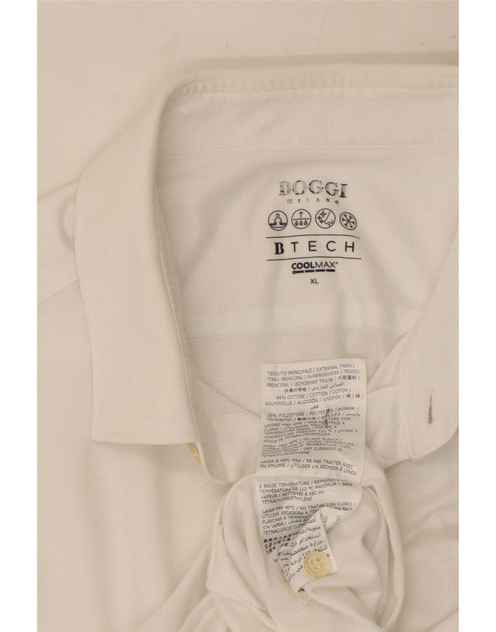 Camisa Boggi Hombre XL Algodón Blanco