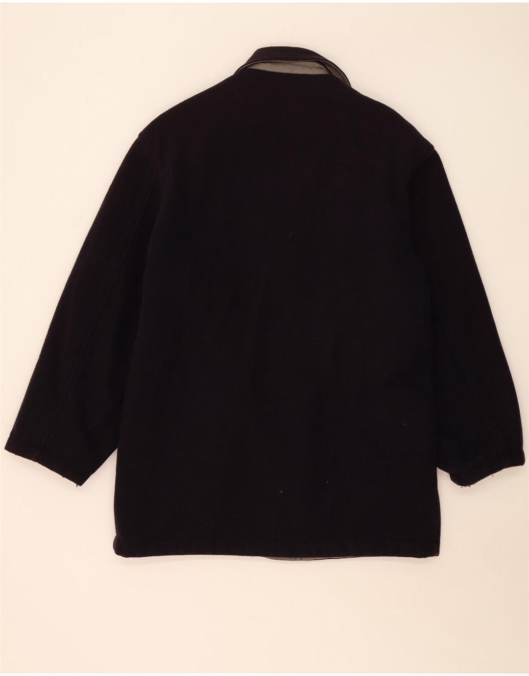 Vintage hombres reversible cortavientos abrigo Reino Unido 38 gris medio