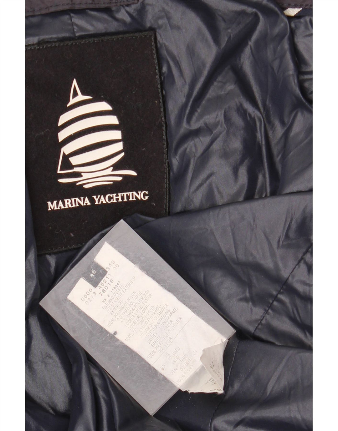 MARINA YACHTING Chaqueta acolchada para mujer IT 46 Grande Azul marino