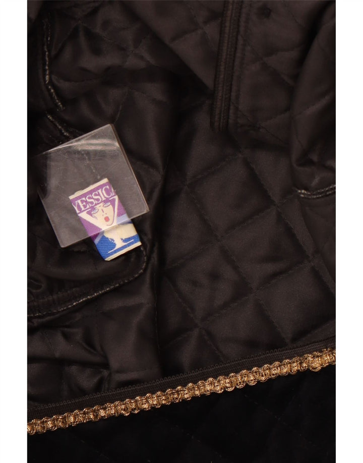 YESSICA Chaqueta tipo blazer acolchada con 5 botones para mujer UK 40 Medium Black