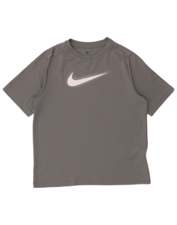 NIKE Camiseta Dri Fit Graphic para niño 13-14 años XL Gris Poliéster