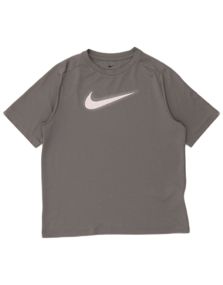 NIKE Camiseta Dri Fit Graphic para niño 13-14 años XL Gris Poliéster