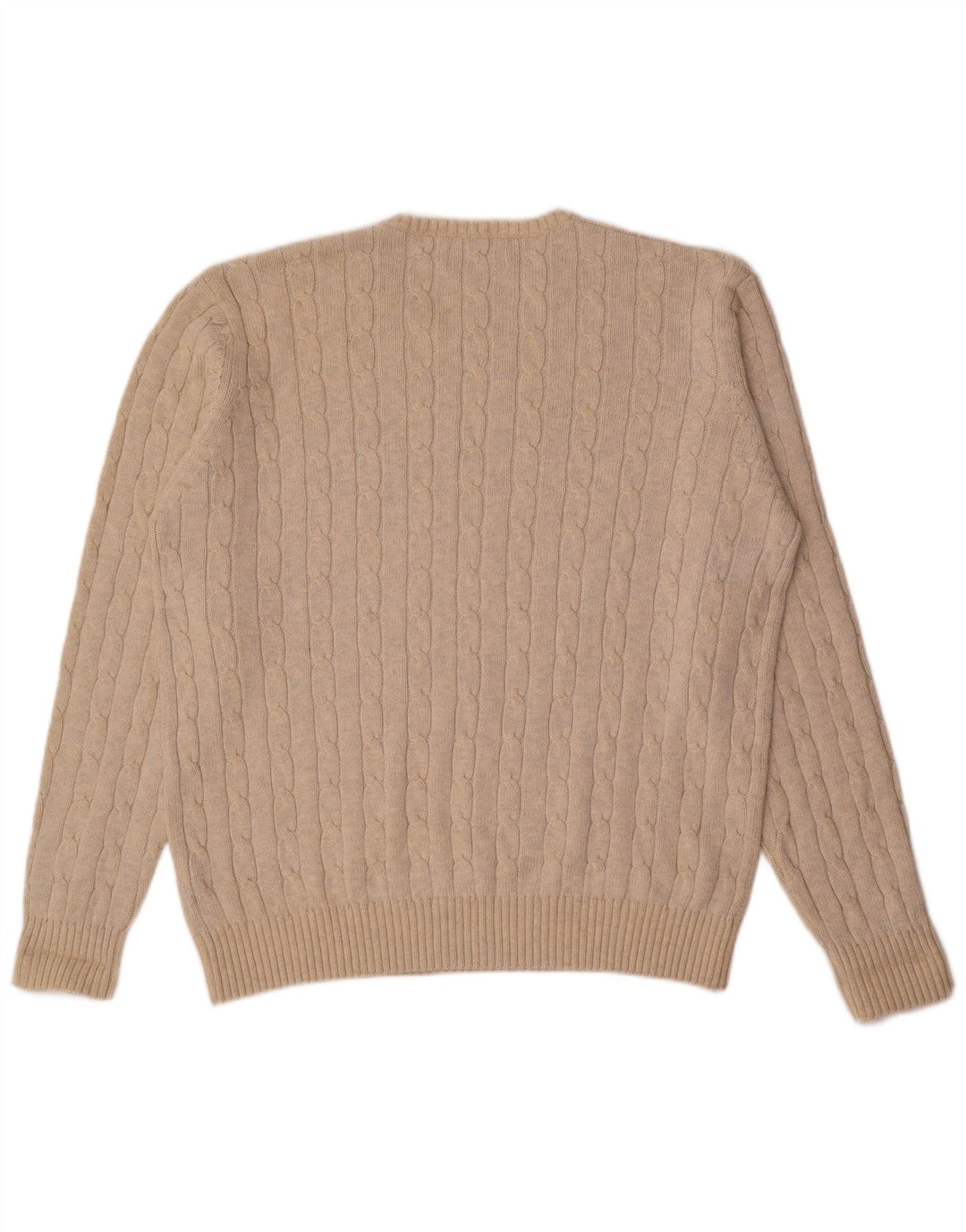 Marks & Spencer Jersey con Cuello Redondo para Hombre XL Beige
