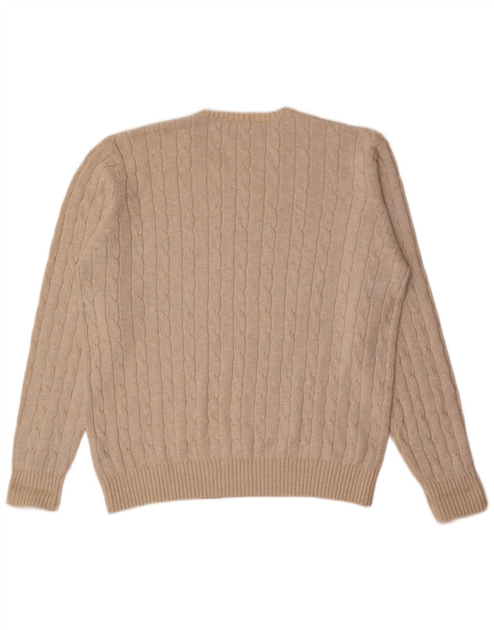 Marks & Spencer Jersey con Cuello Redondo para Hombre XL Beige