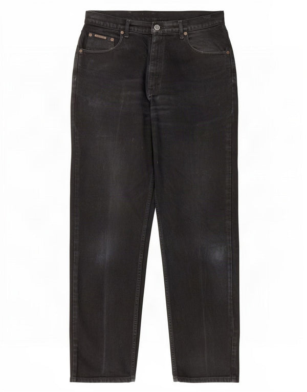 Calvin Klein Jeans rectos para hombre W33 L33 Algodón negro