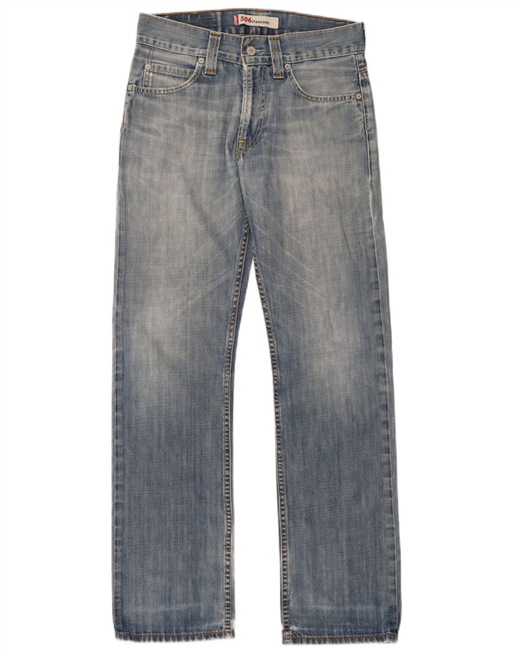 Levi's Vaqueros rectos de corte estándar 506 para hombre W30 L34 Azul