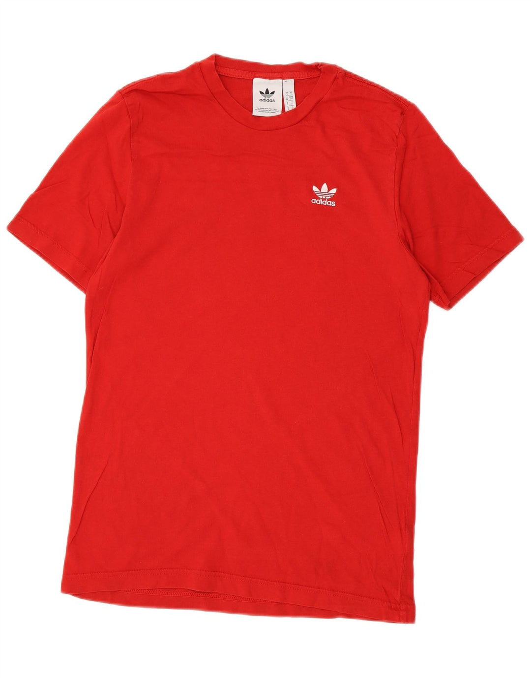Adidas Hombre Camiseta Top Small Rojo Algodón