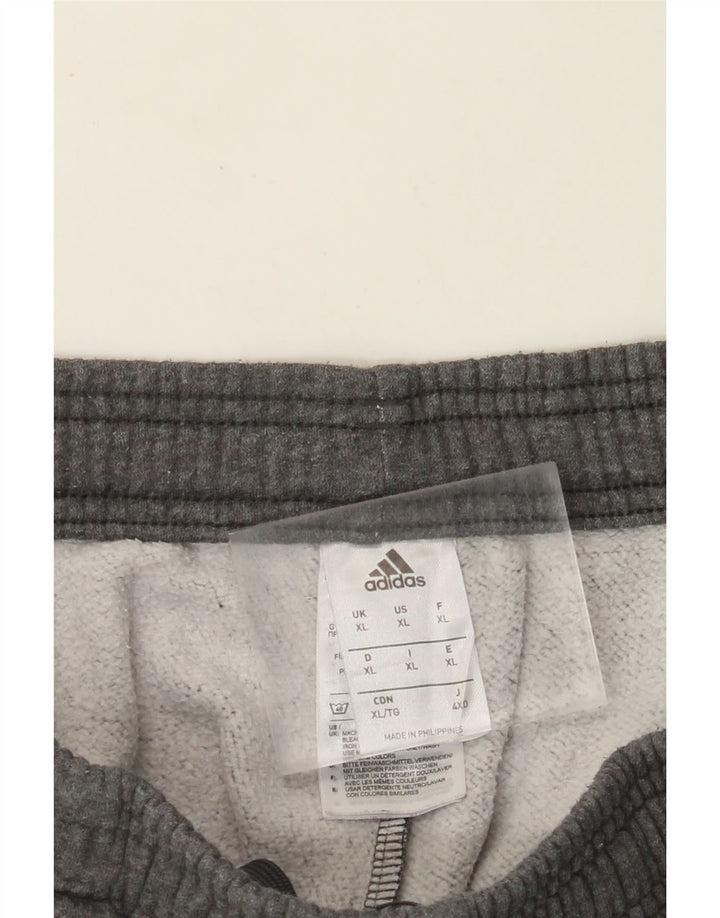 Adidas Hombre Pantalones De Chándal Joggers XL Gris Algodón