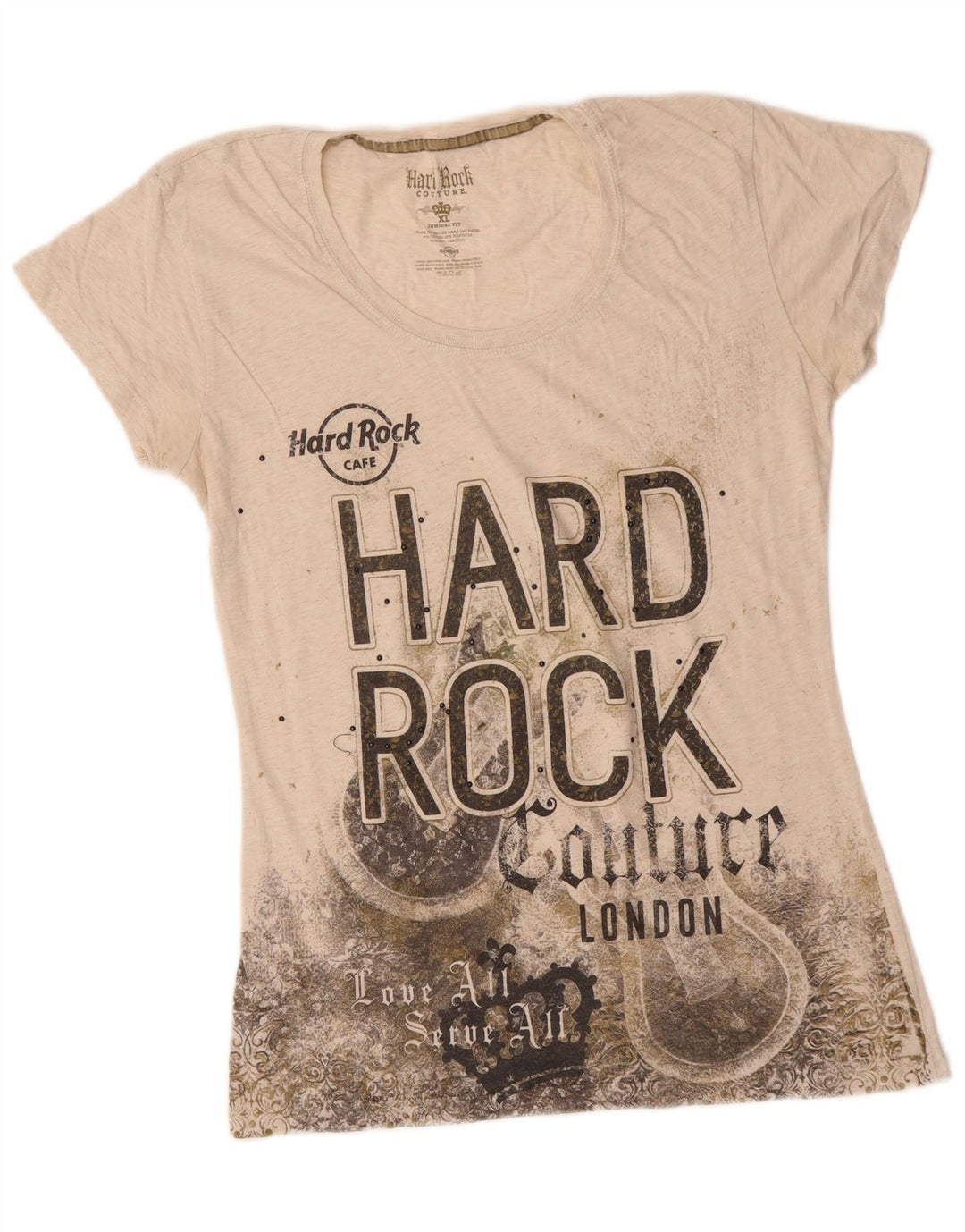 HARD ROCK CAFE Camiseta estampada London para niña 15-16 años XL Off White