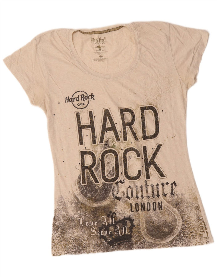 HARD ROCK CAFE Camiseta estampada London para niña 15-16 años XL Off White