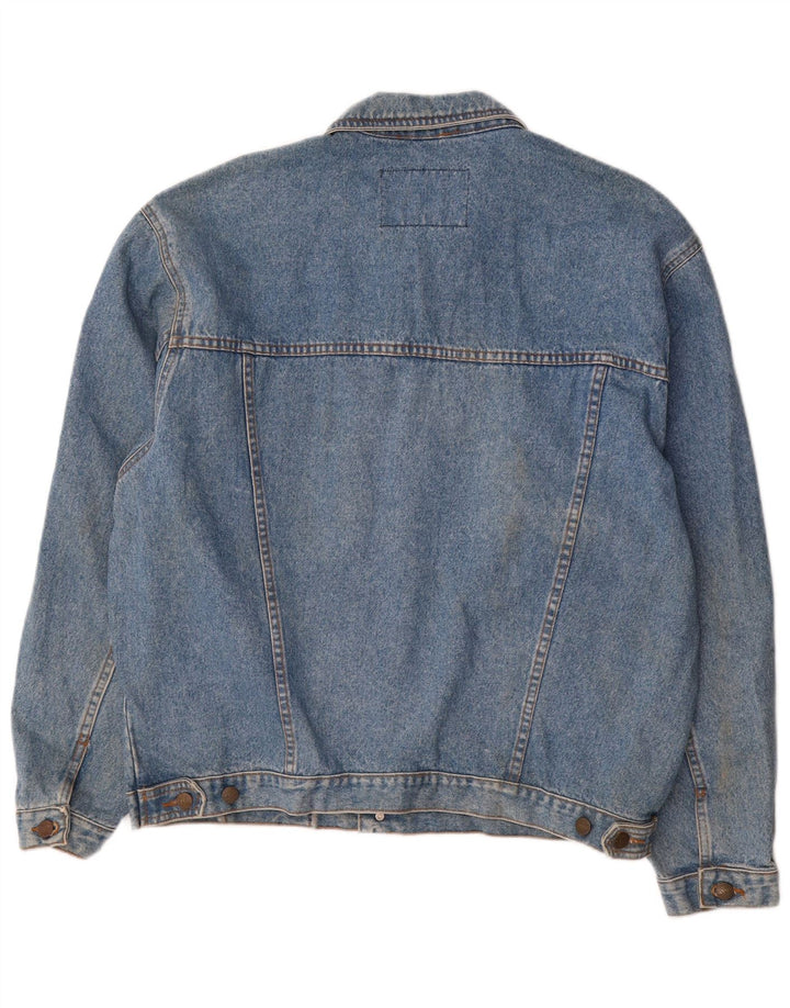 MASH Mens Denim Jacket UK 42 XL Blue