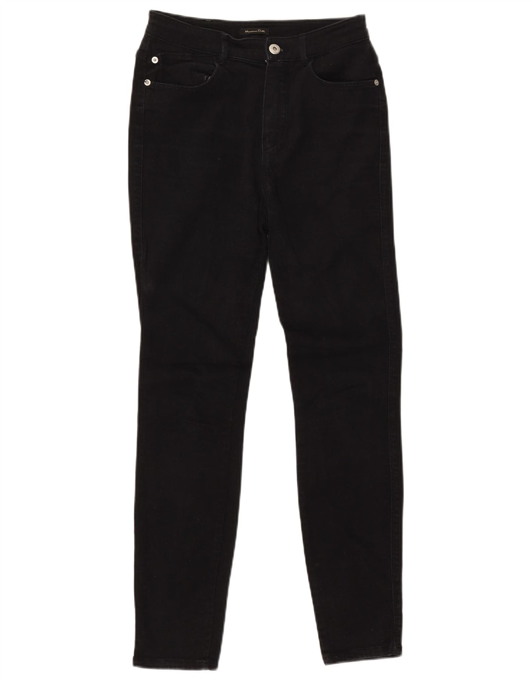 MASSIMO DUTTI Vaqueros pitillo para mujer EU 36 XS W26 L28 Negro Algodón