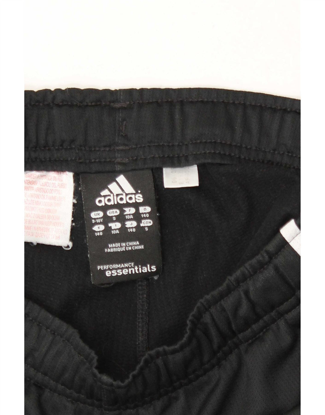 Adidas Pantalón corto deportivo para niño 9-10 años Negro Poliéster