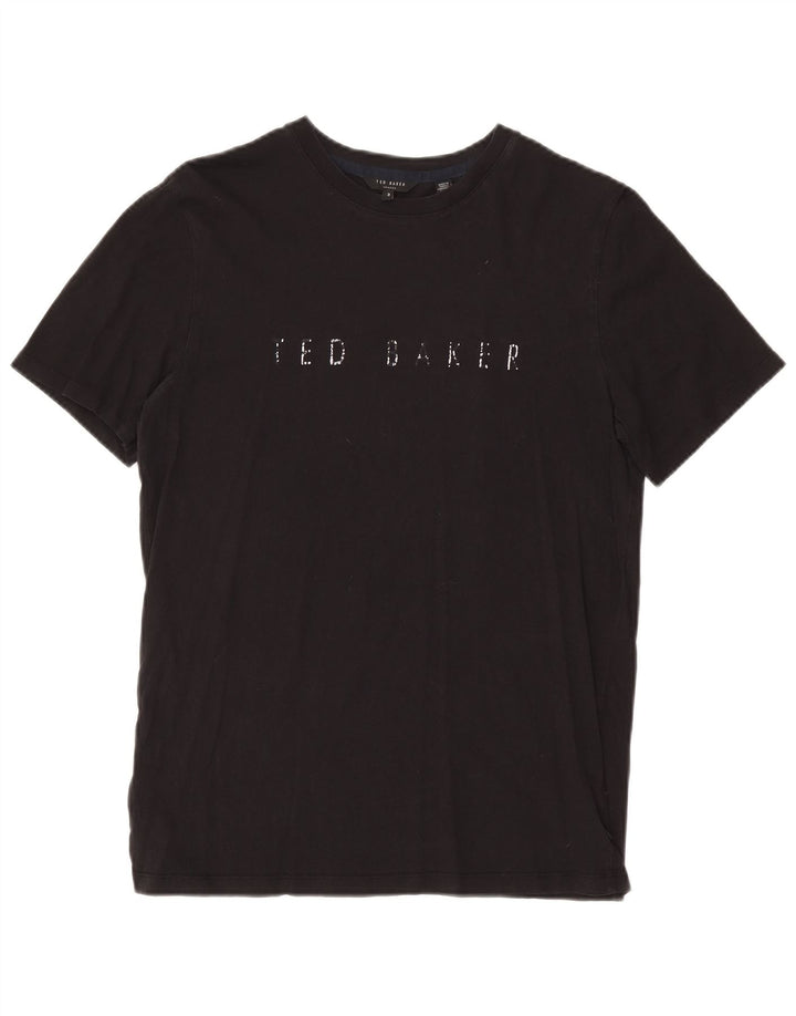 Ted Baker Camiseta gráfica para hombre talla 3 mediana negra
