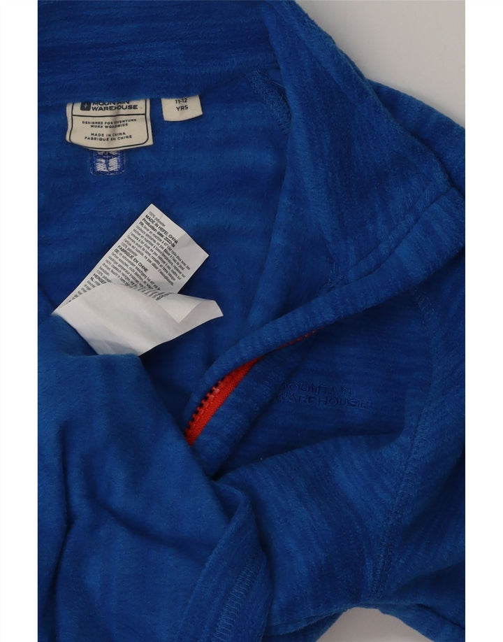 Mountain Warehouse Chaqueta polar para niño 11-12 años Poliéster azul