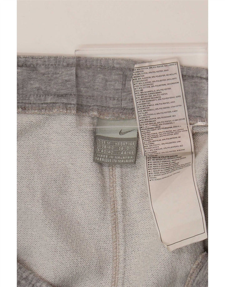 Pantalones de chándal Nike para mujer UK 10/12 Algodón gris medio