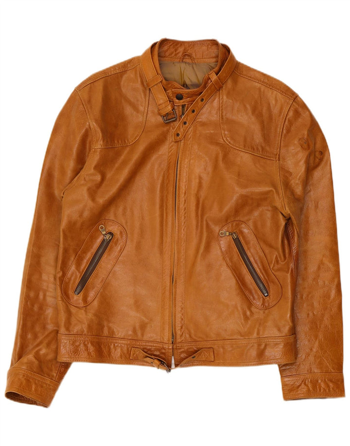 Chaqueta de cuero Targa para mujer UK 44 Marrón medio