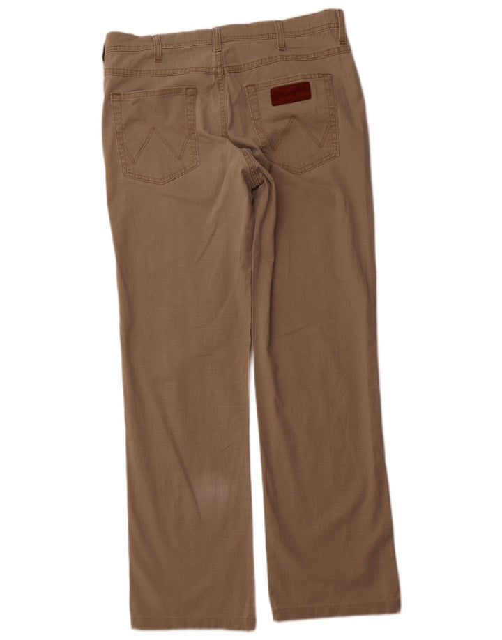 WRANGLER Pantalones casuales rectos elásticos Arizona para hombre W34 L30 Marrón